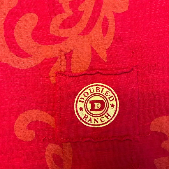 NWT Double D Ranch Red Embroidered Short Sleeve Top - Picture 7 of 9